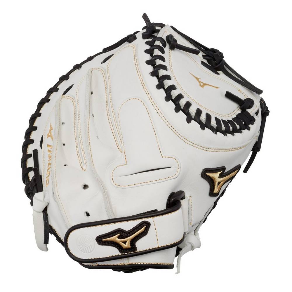 Catchers Mitt Mizuno Softball MVP Prime Fastpitch 34" Donna - Bianche/Nere - 02814-UAQF